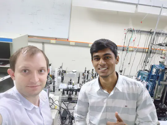 Satyam has arrived to begin his MSc studies.